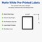 Avery Printable Rectangle Labels, Black and White Polka Dots, 4" x 3-1/3", Matte White Rectangle Labels, Permanent, Laser/Inkjet, 40ct, Great for Product Labels